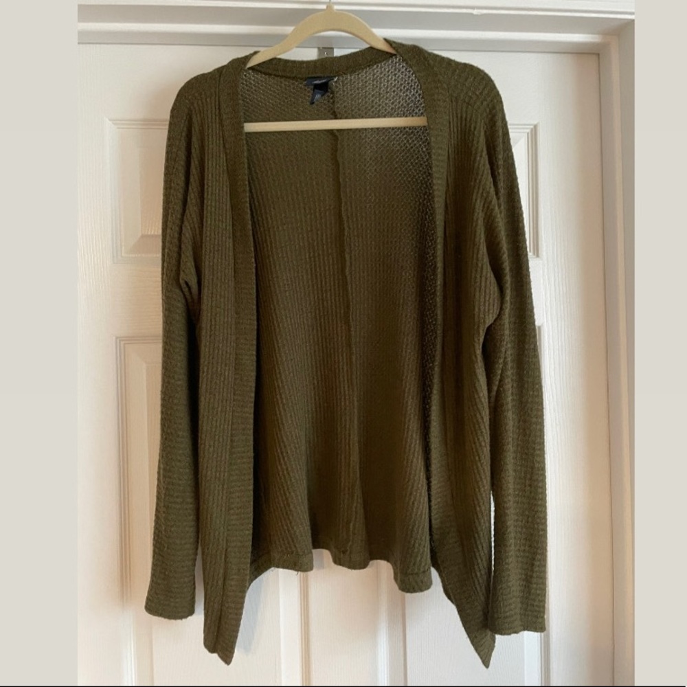Green cardigan